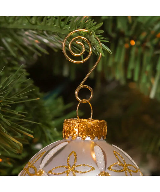 Gold Wire Ornament Hooks, 50-Piece Set